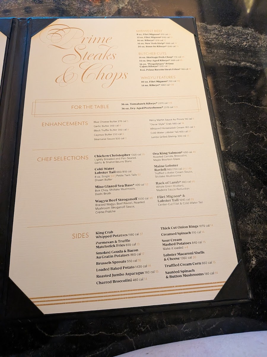 Morton's The Steakhouse - Desert Diamond Photo Menu 5