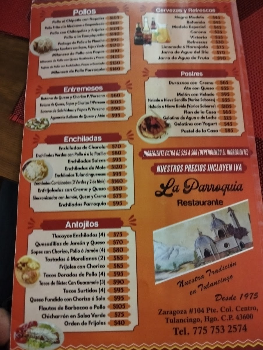 La Parroquia Photo Menu 1
