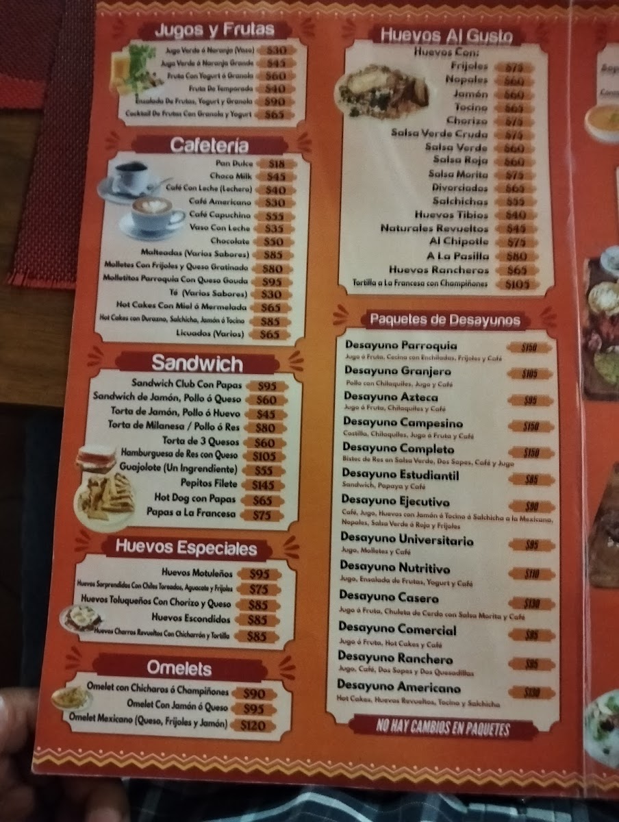 La Parroquia Photo Menu 3