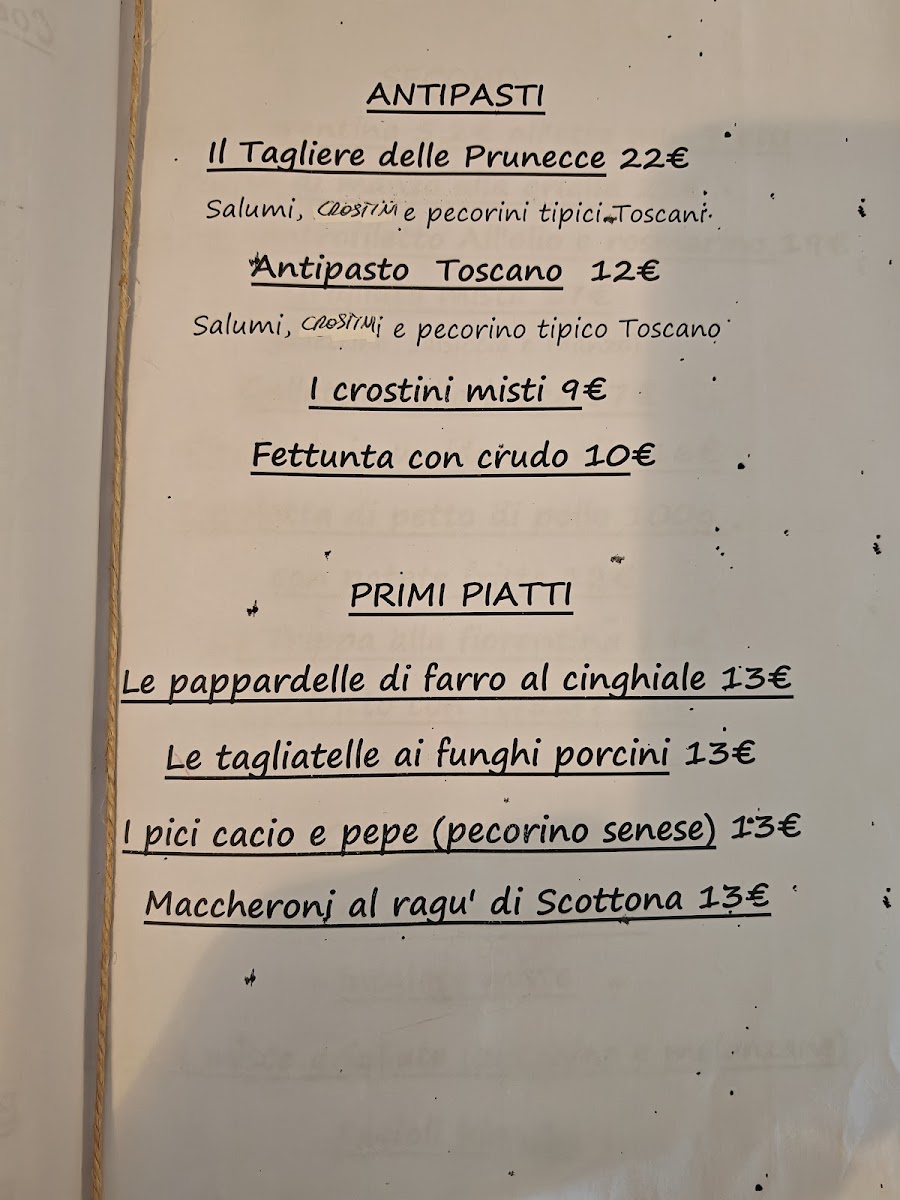 Trattoria le prunecce Photo Menu 2