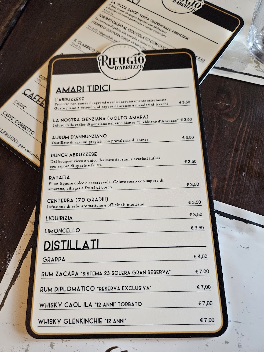 Osteria Rifugio d'Abruzzo Photo Menu 10