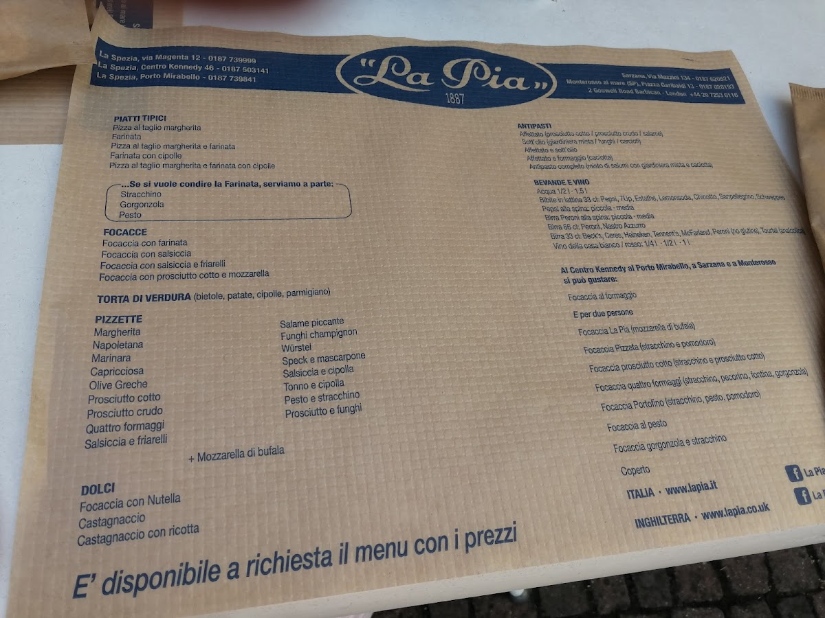 La Pia Porto mirabello Photo Menu 1