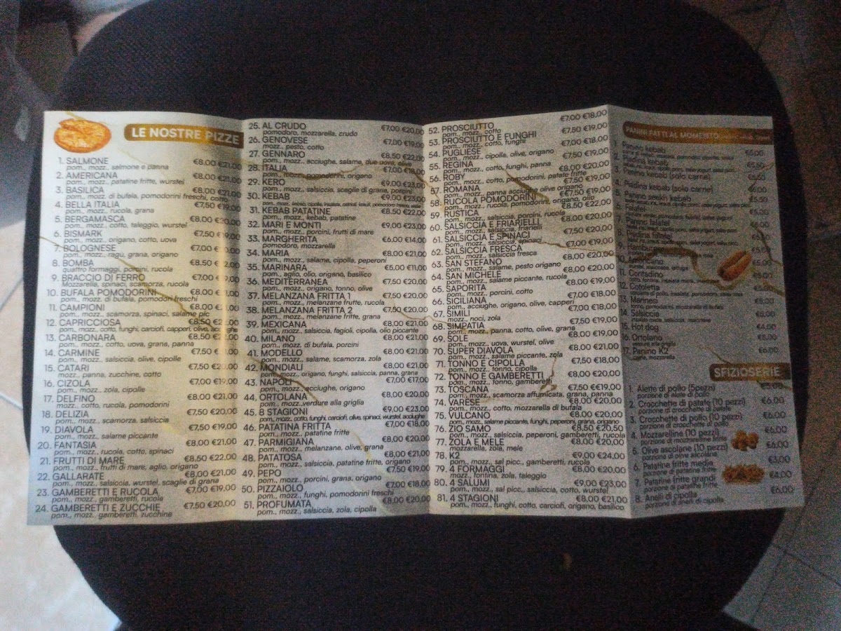 K2 Kebab e Pizzeria ,varese Photo Menu 2