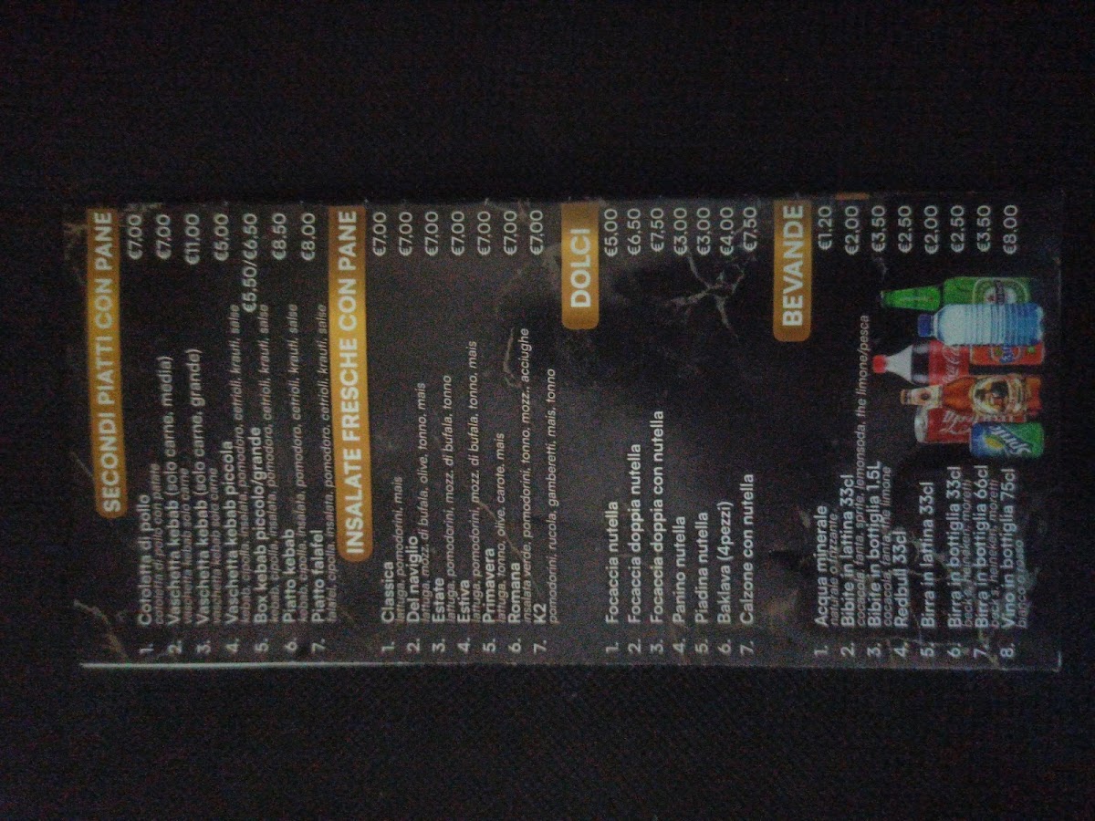 K2 Kebab e Pizzeria ,varese Photo Menu 3