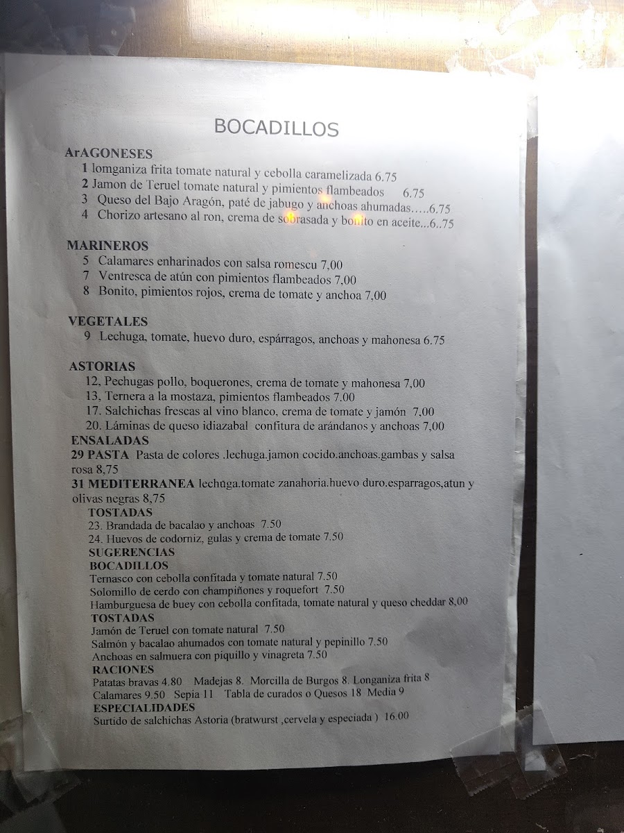 Café Astoria Photo Menu 2