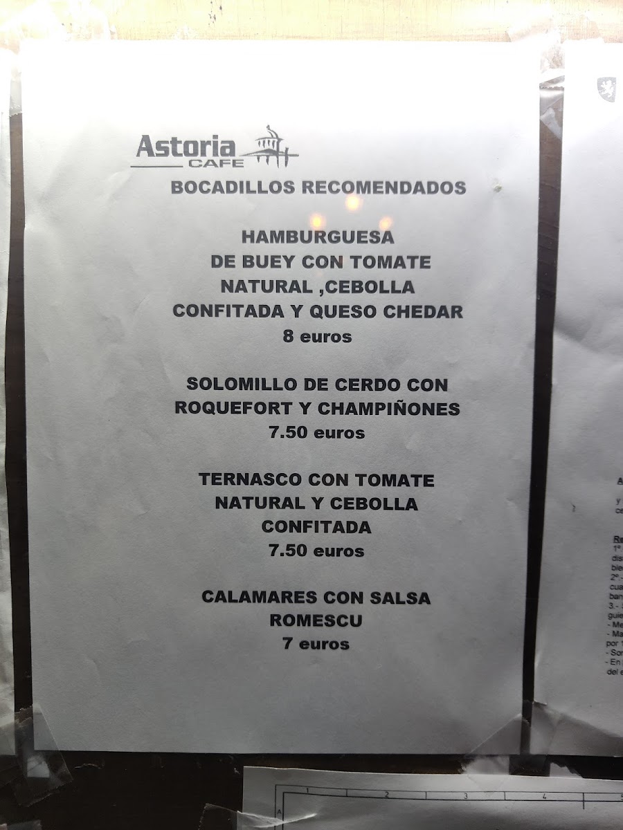 Café Astoria Photo Menu 3