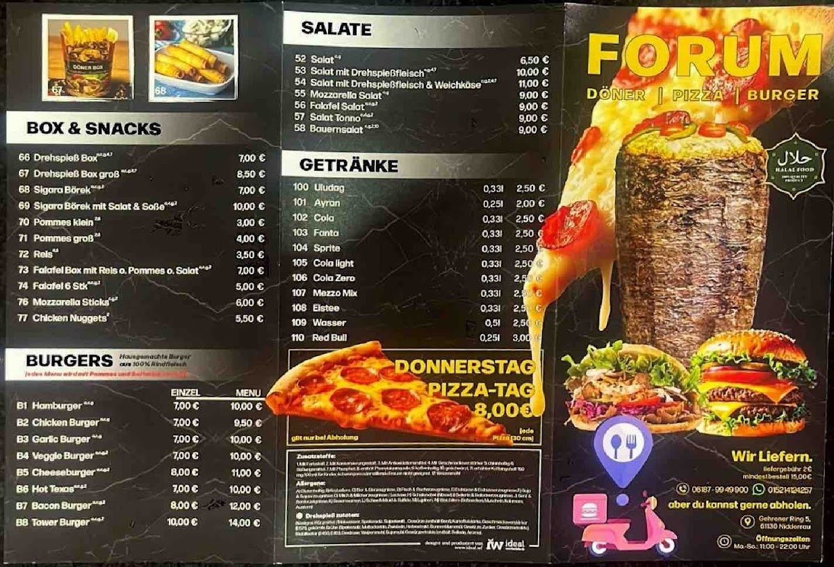Forum Döner Photo Menu 2