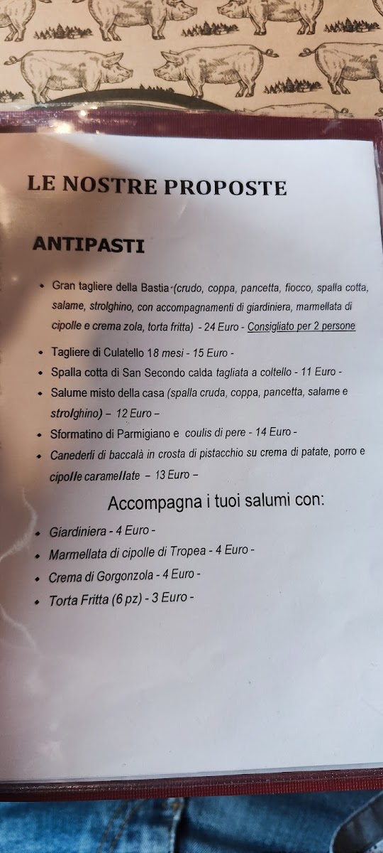Osteria La Bastia - Pieveottoville Photo Menu 4