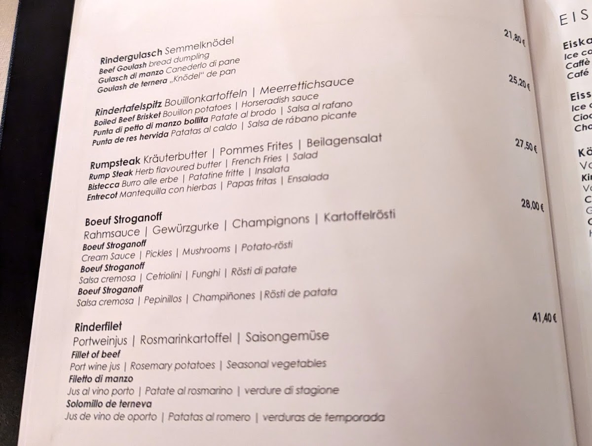 Restaurant Müller Photo Menu 2