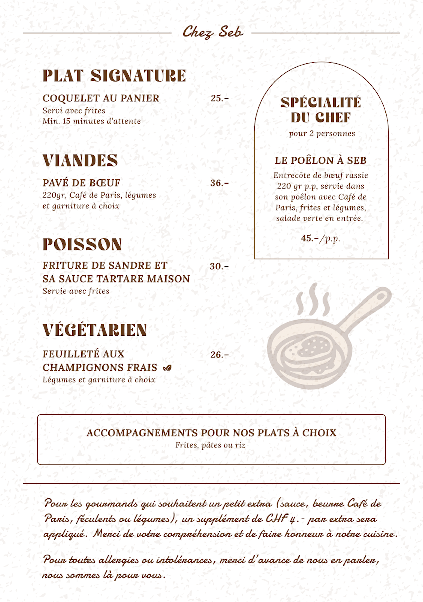 Restaurant Au Vieux Four Photo Menu 1