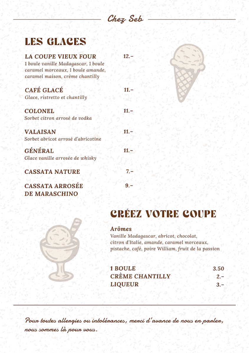 Restaurant Au Vieux Four Photo Menu 5