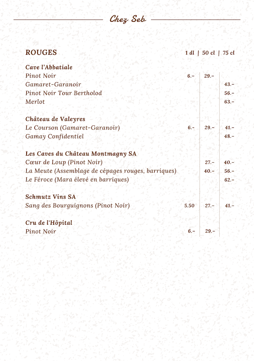 Restaurant Au Vieux Four Photo Menu 8