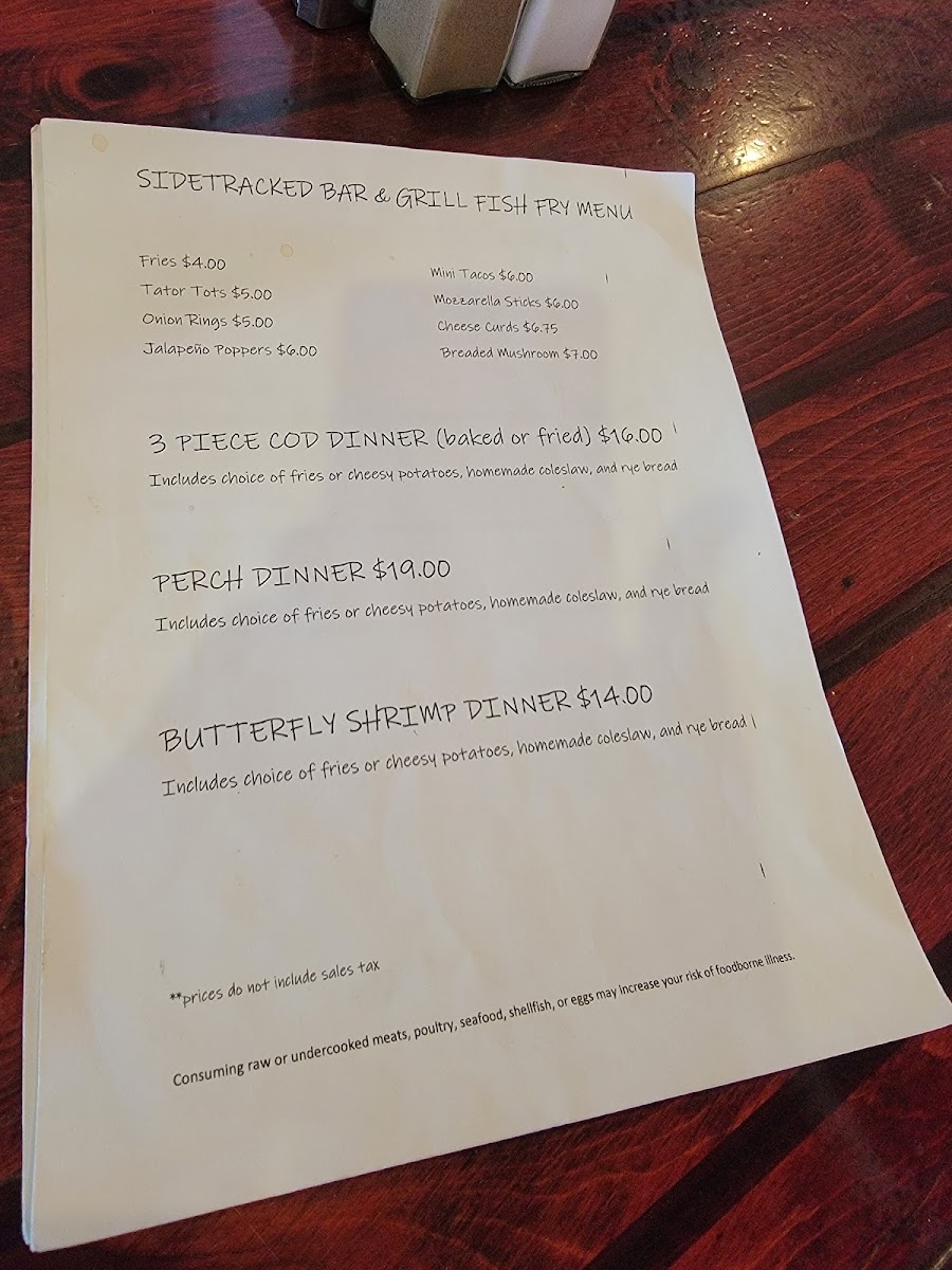 Wille's SideTracked Bar & Grill Photo Menu 3