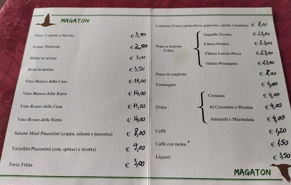 Trattoria Magaton sul Po Photo Menu 1