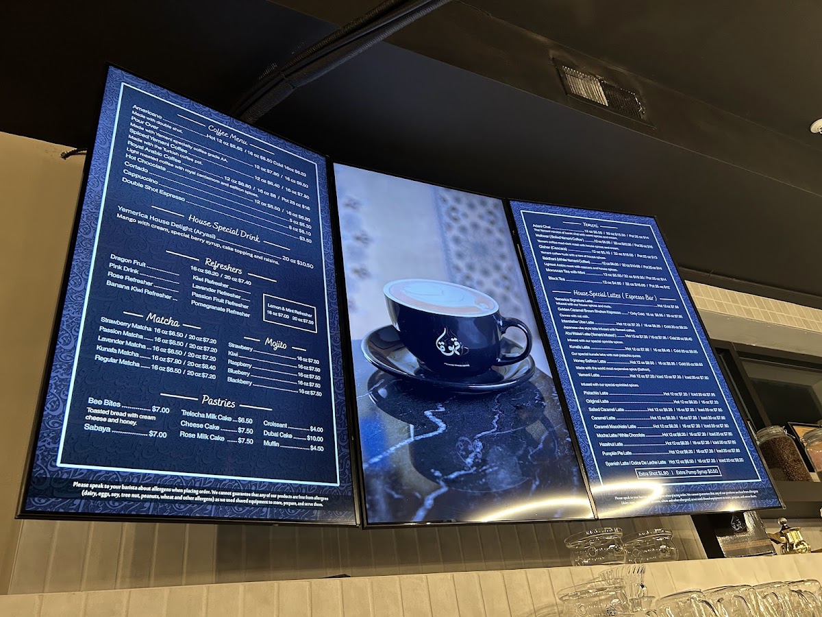 Yemerica Coffee Photo Menu 3