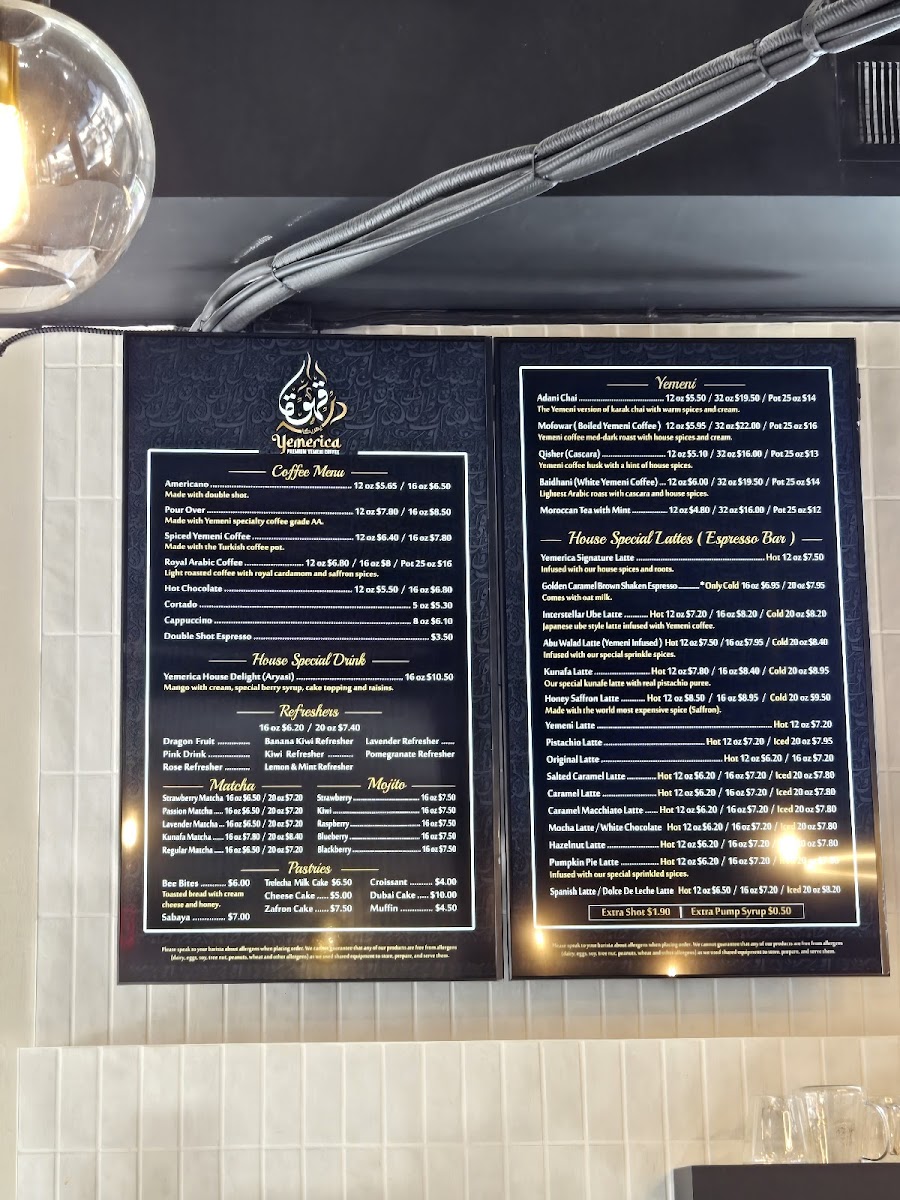 Yemerica Coffee Photo Menu 4