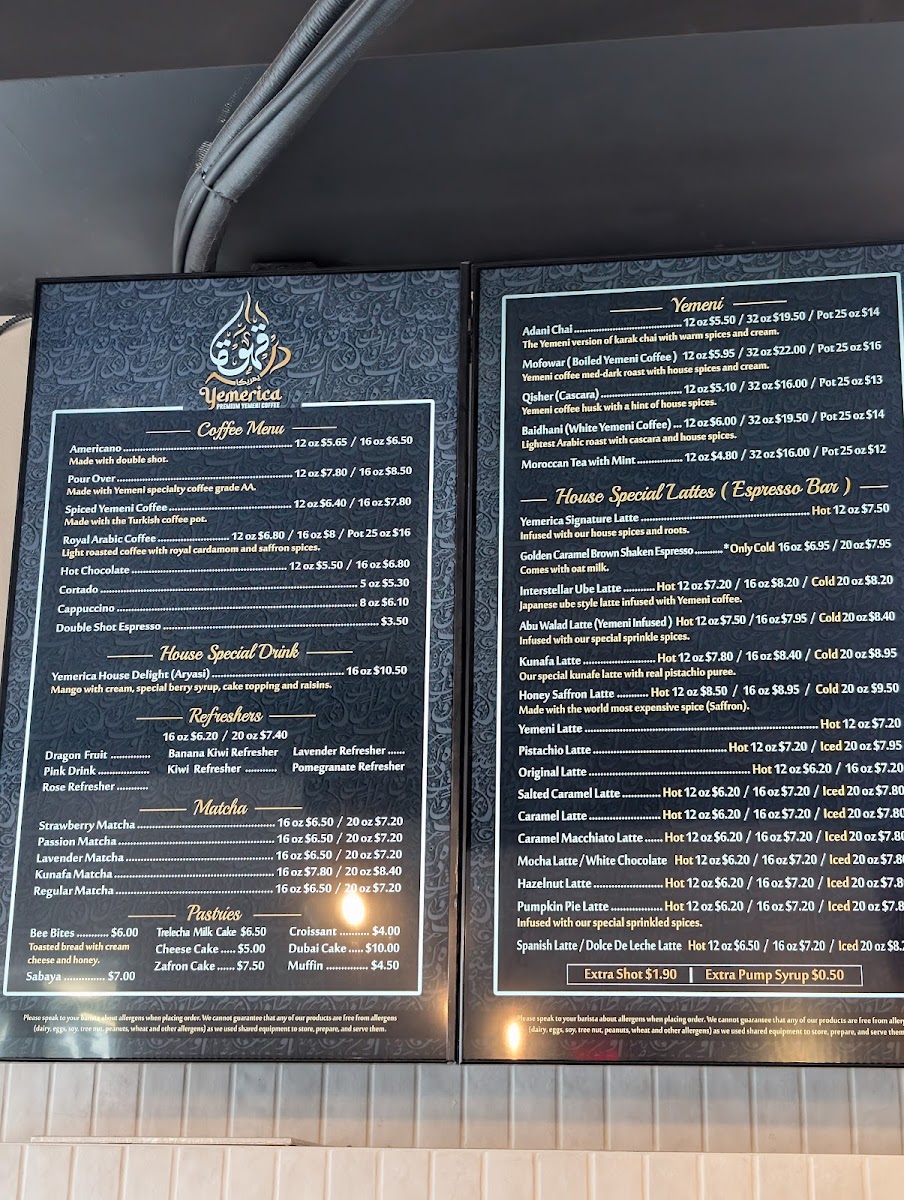 Yemerica Coffee Photo Menu 7