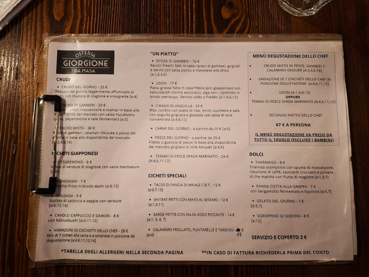 Osteria Giorgione da MASA Photo Menu 3