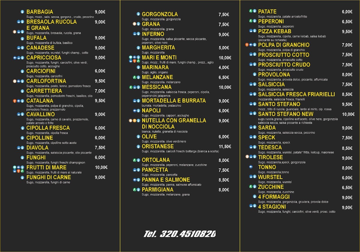 Pizzeria Santo Stefano Photo Menu 1