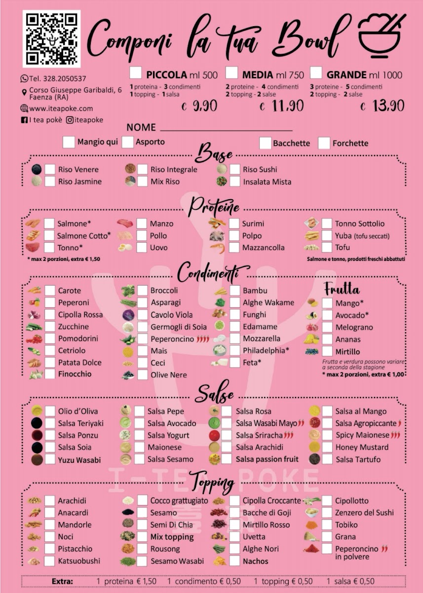 I-Tea Pokè Photo Menu 1