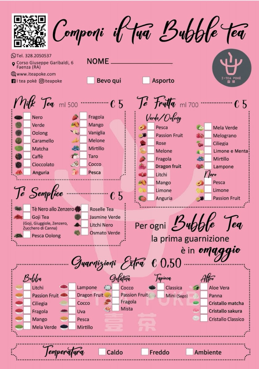 I-Tea Pokè Photo Menu 2
