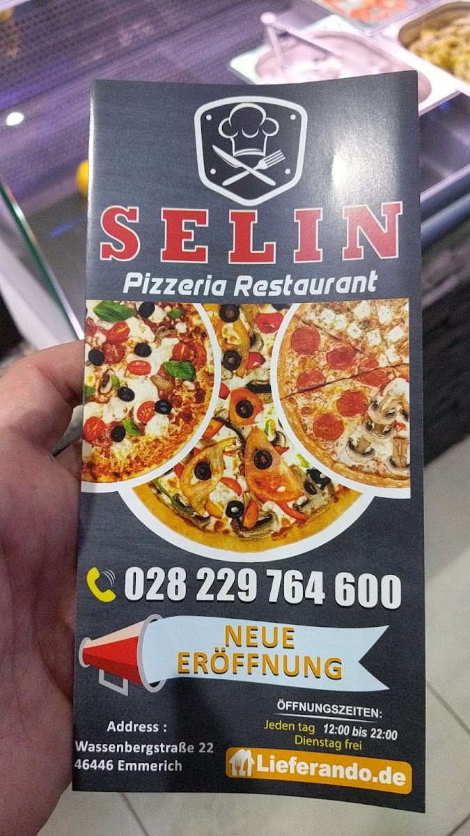 Selin Pizzeria Restaurant Photo Menu 2