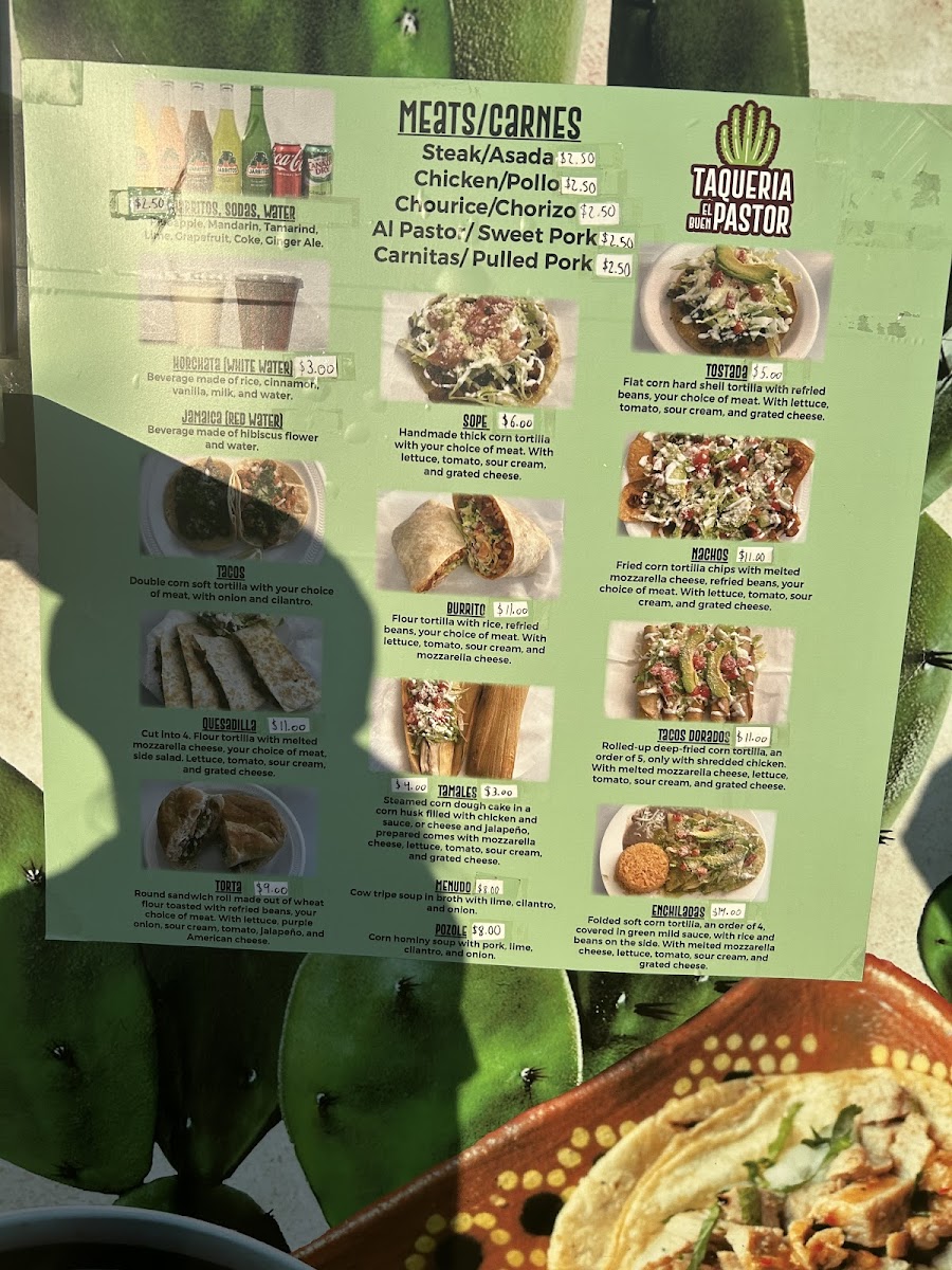 Taqueria El Buen Pastor Photo Menu 1