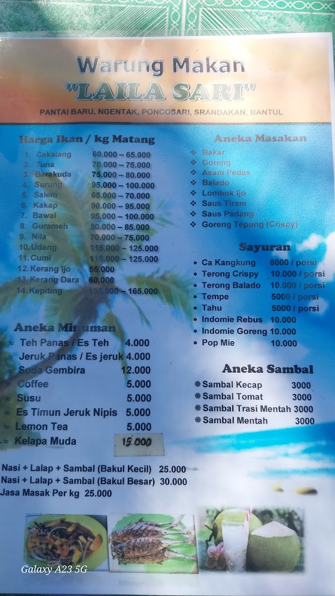 Warung Makan Layla Sari꧋ꦮꦫꦸꦁꦩꦏꦤ꧀ꦭꦪ꧀ꦭꦱꦫꦶ Photo Menu 1