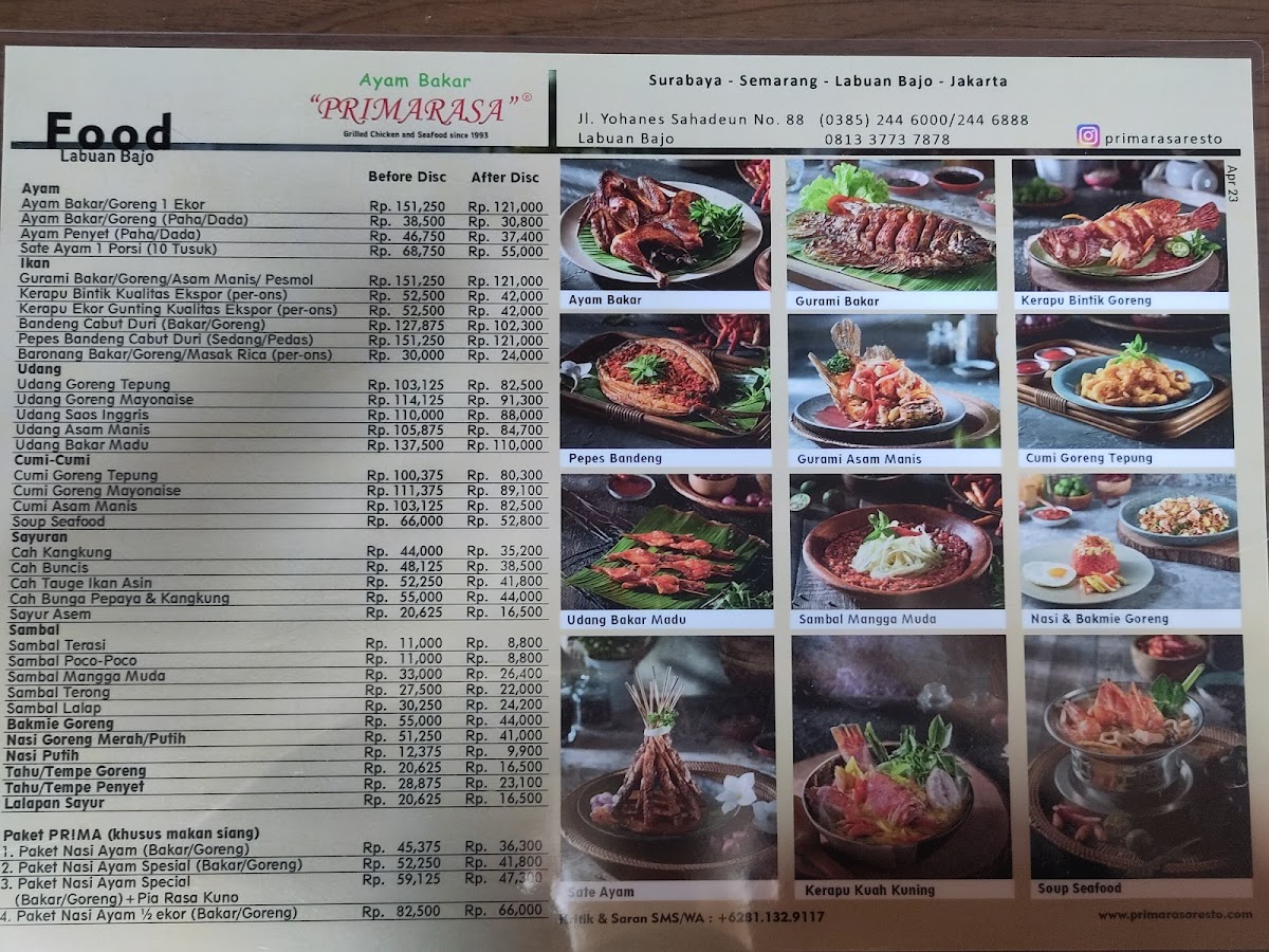 Ayam Bakar Primarasa Labuan Bajo Photo Menu 8