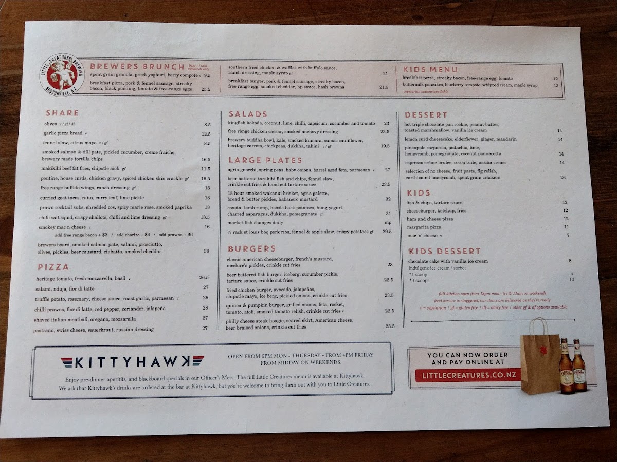 Little Creatures Hobsonville Photo Menu 7