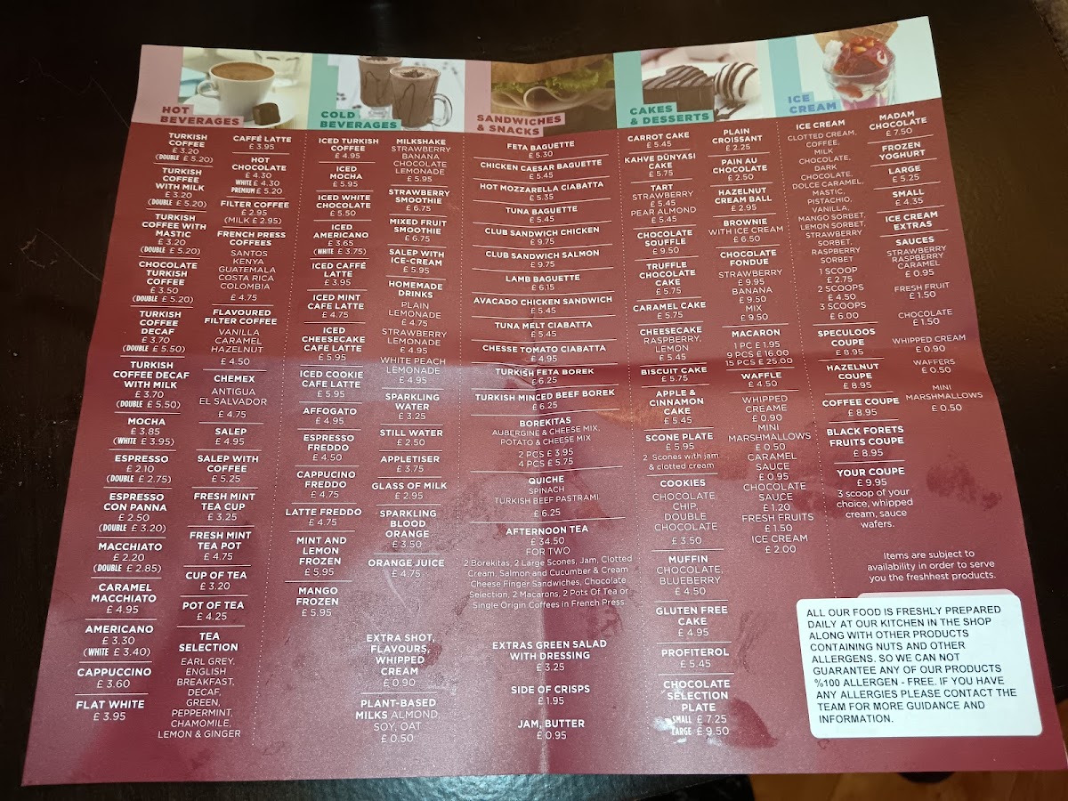 Kahve Dunyasi Photo Menu 2