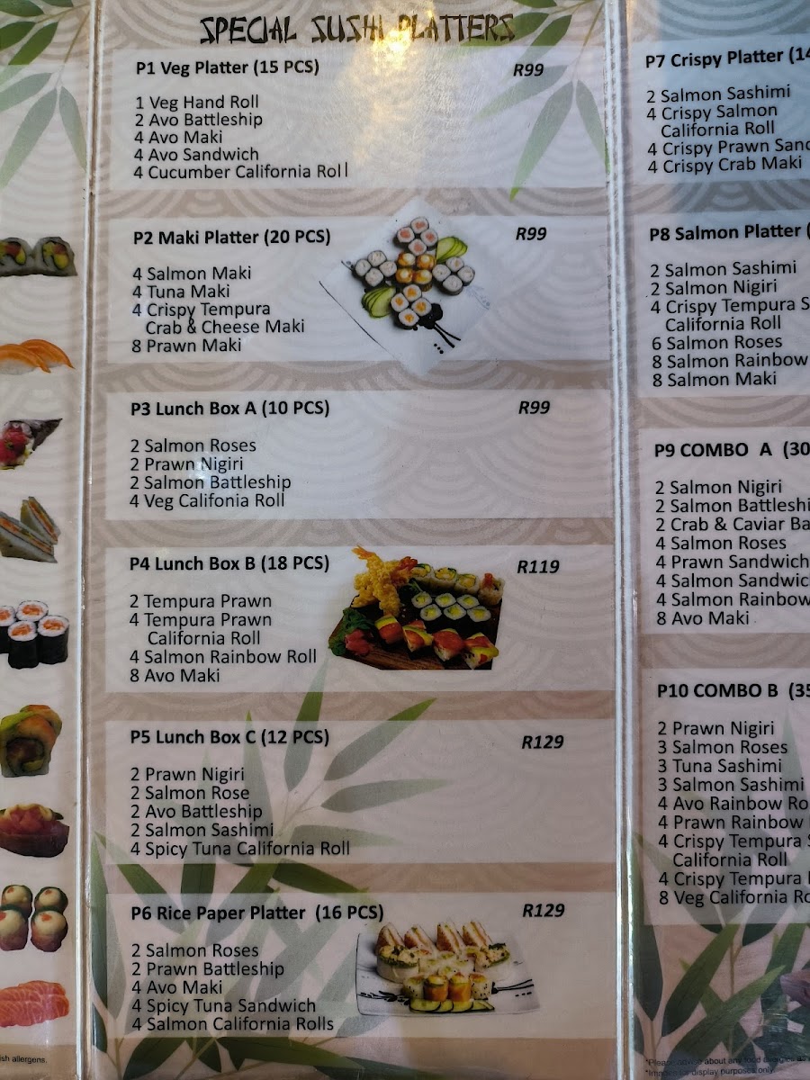 Yage Chinese Restaurant & Sushi - Centurion Mall Photo Menu 9