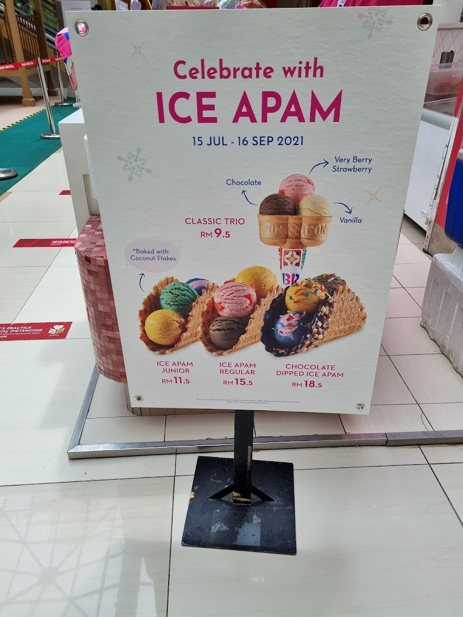 Baskin Robbins Sunway Carnival Mall Photo Menu 1