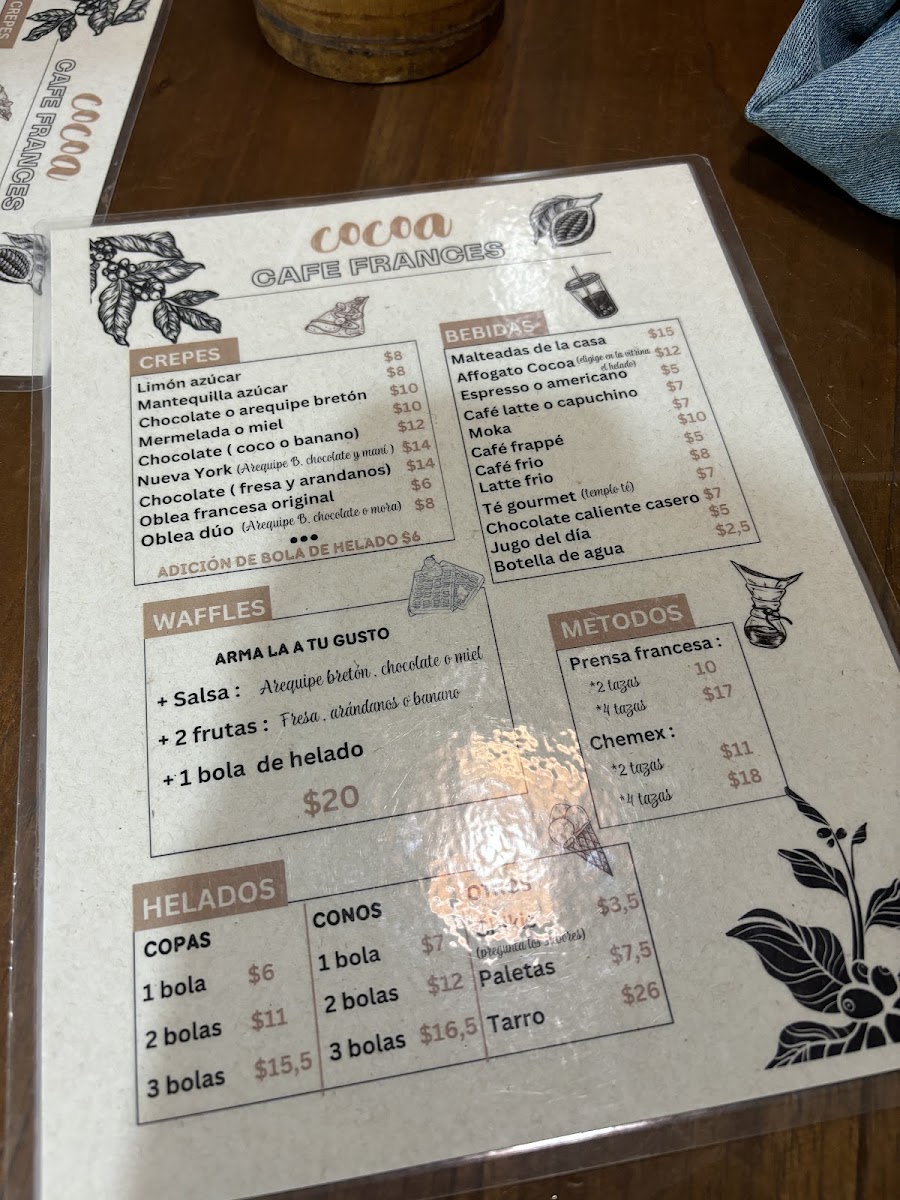 Cocoa Café Gelateria Photo Menu 5
