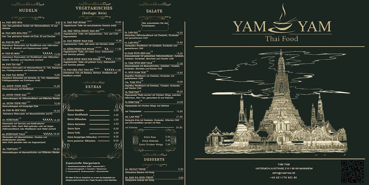 Yam Yam Thai-Restaurant Mannheim Photo Menu 2