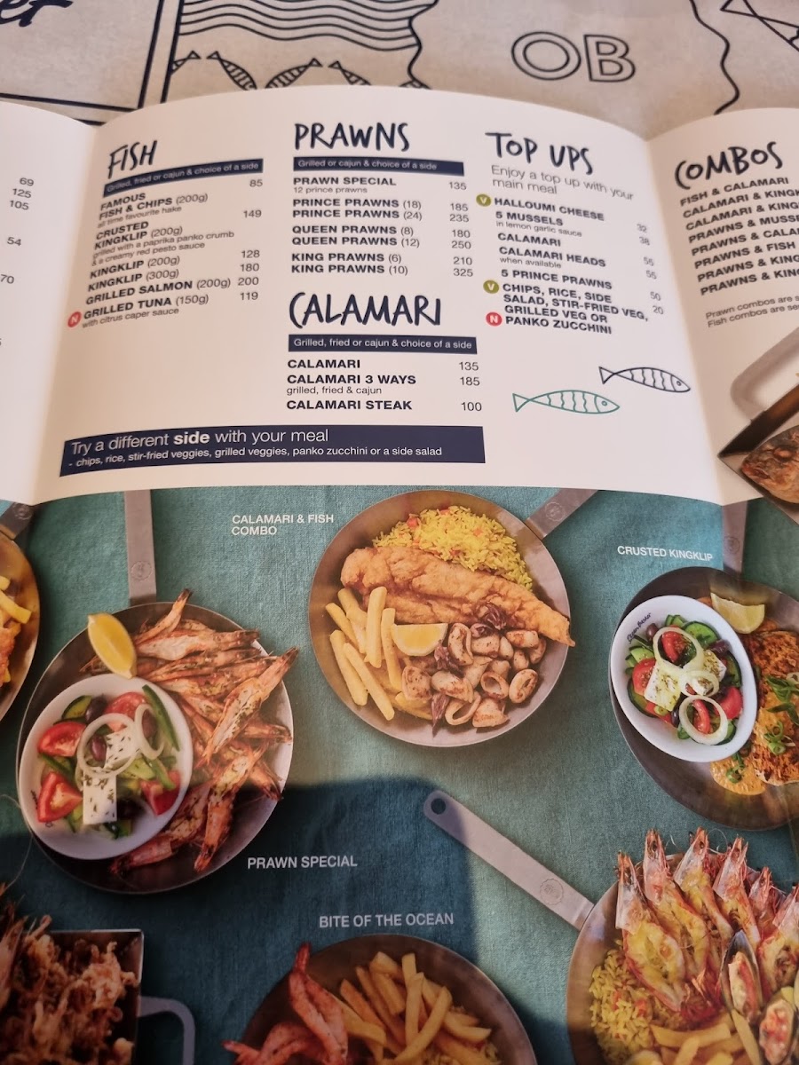 Ocean Basket Bloubergstrand Photo Menu 7