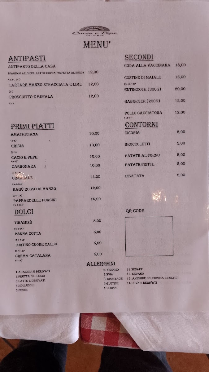 Cacio e pepe Palidoro Photo Menu 1