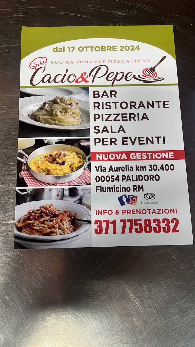 Cacio e pepe Palidoro Photo Menu 3