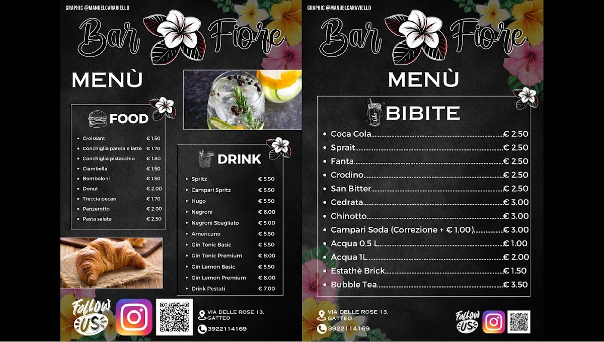 Bar Da Fiore Photo Menu 2
