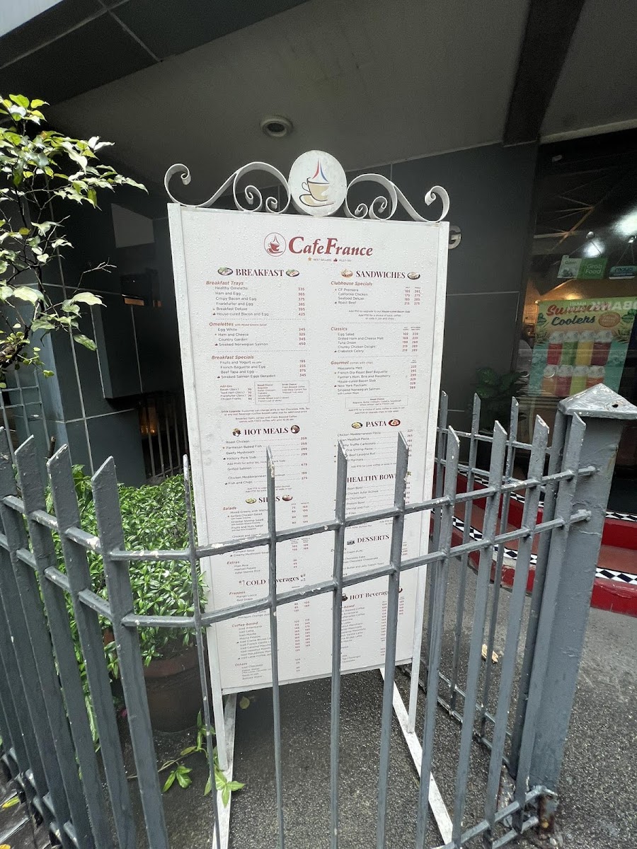 Cafe France Photo Menu 9