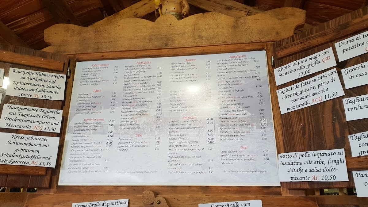 Lorenzi Hütte Photo Menu 10