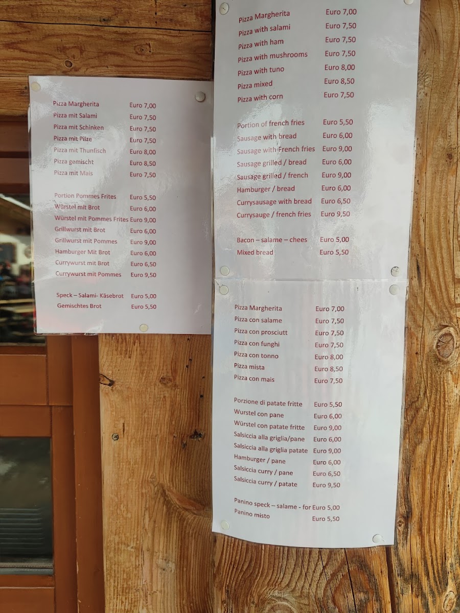 Lorenzi Hütte Photo Menu 9