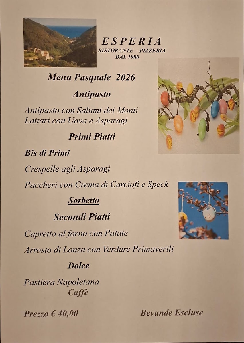 Ristorante Pizzeria Esperia Photo Menu 1