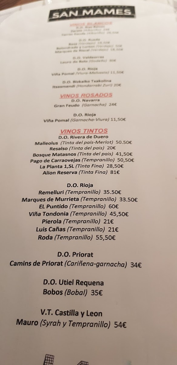 San Mamés Jatetxea Photo Menu 10