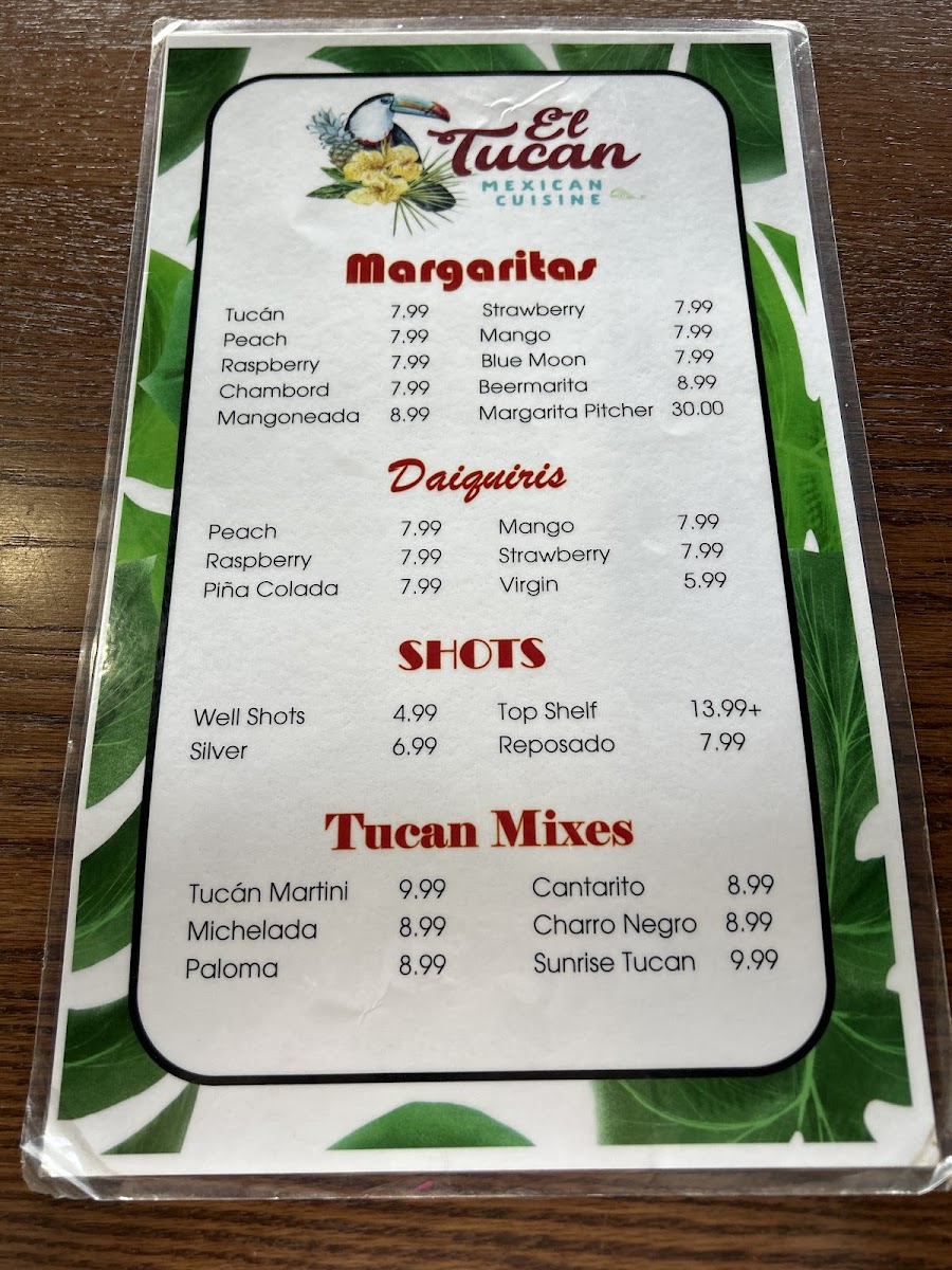 El Tucán Authentic Mexican Cuisine Photo Menu 4