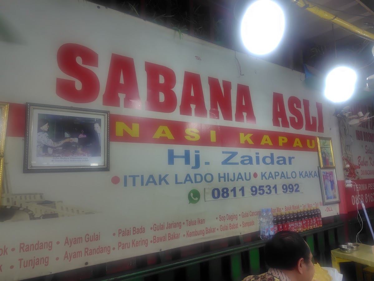 Sabana Asli Nasi Kapau Hj. Zaidar Photo Menu 2