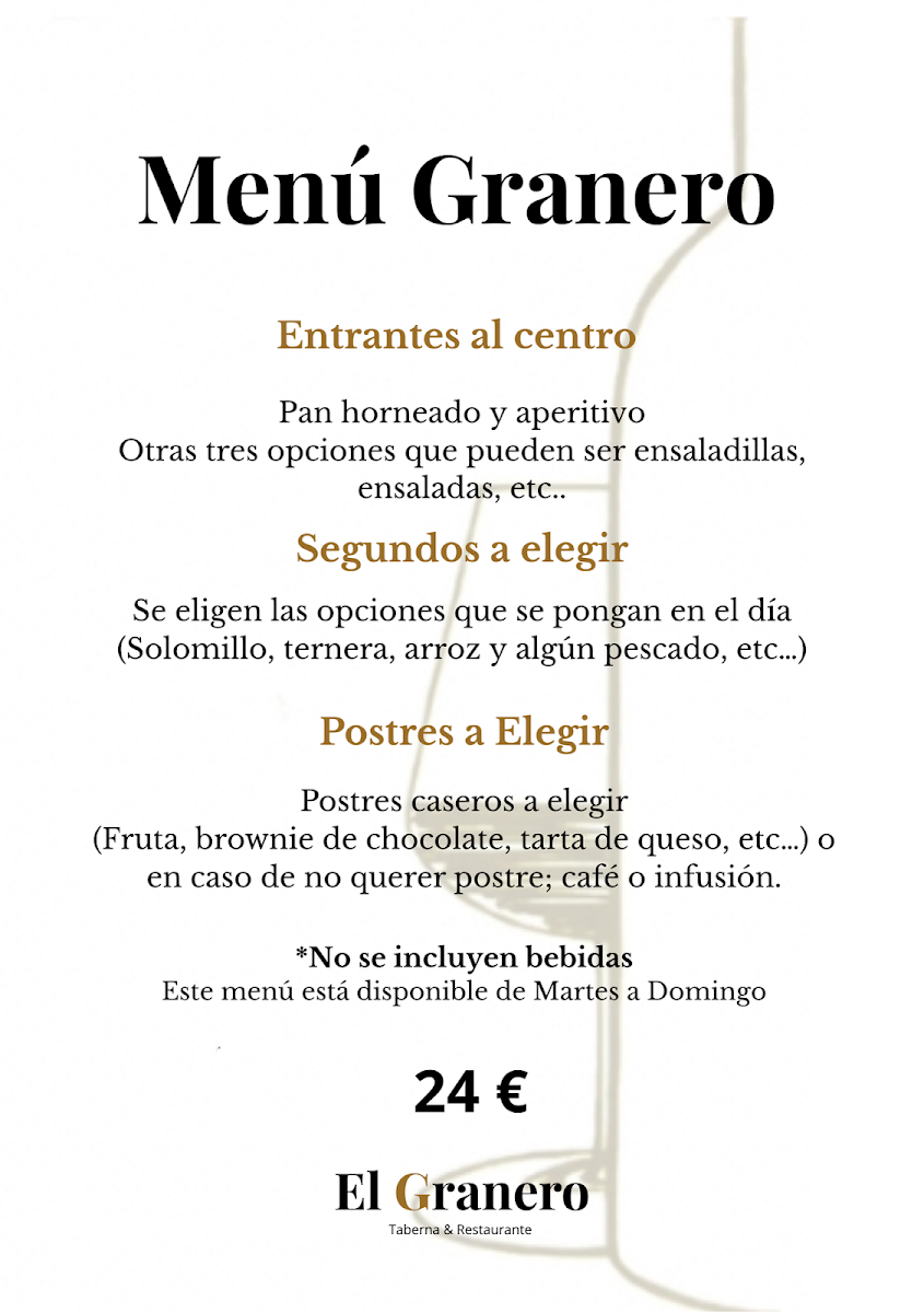 Restaurante El Granero Photo Menu 1