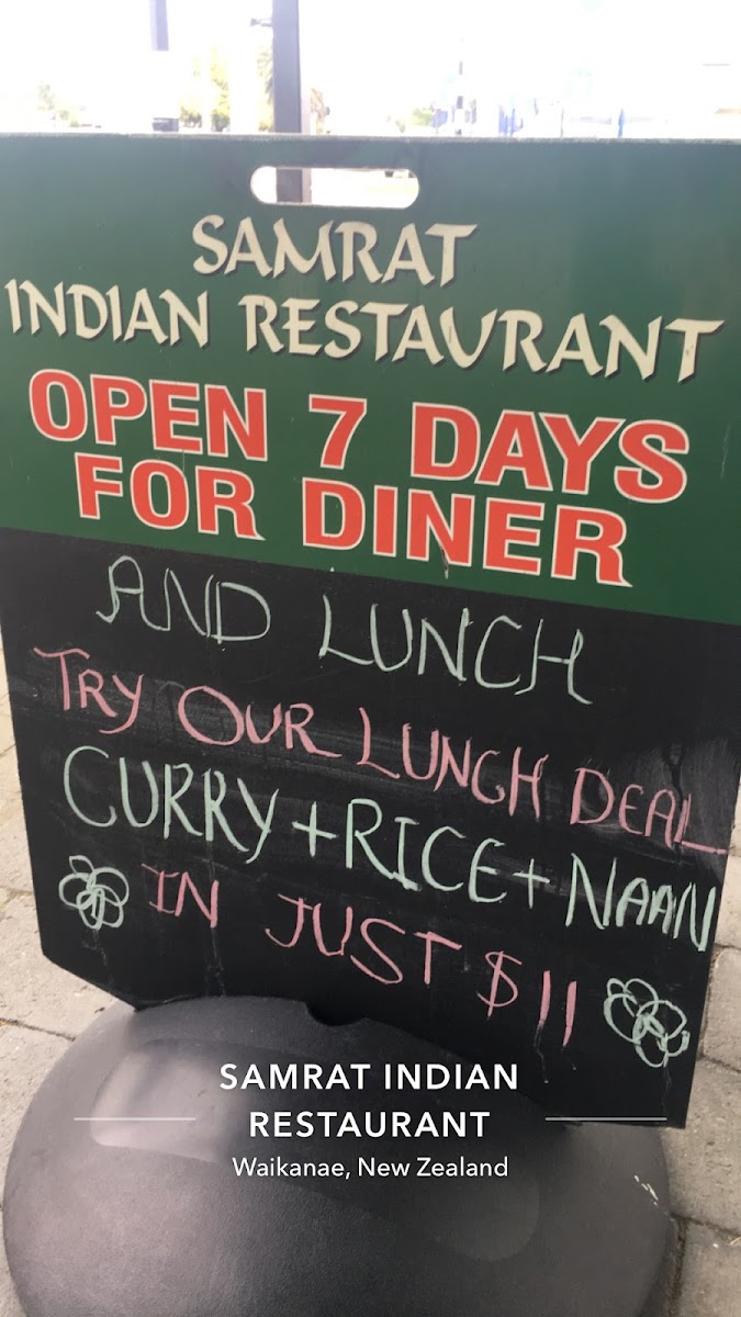Samrat Indian Restaurant Photo Menu 4
