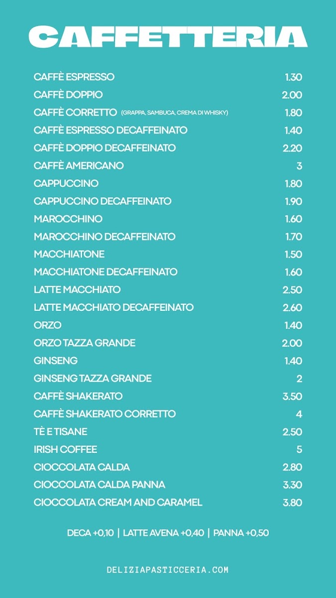 Delizia Bistrot Photo Menu 3