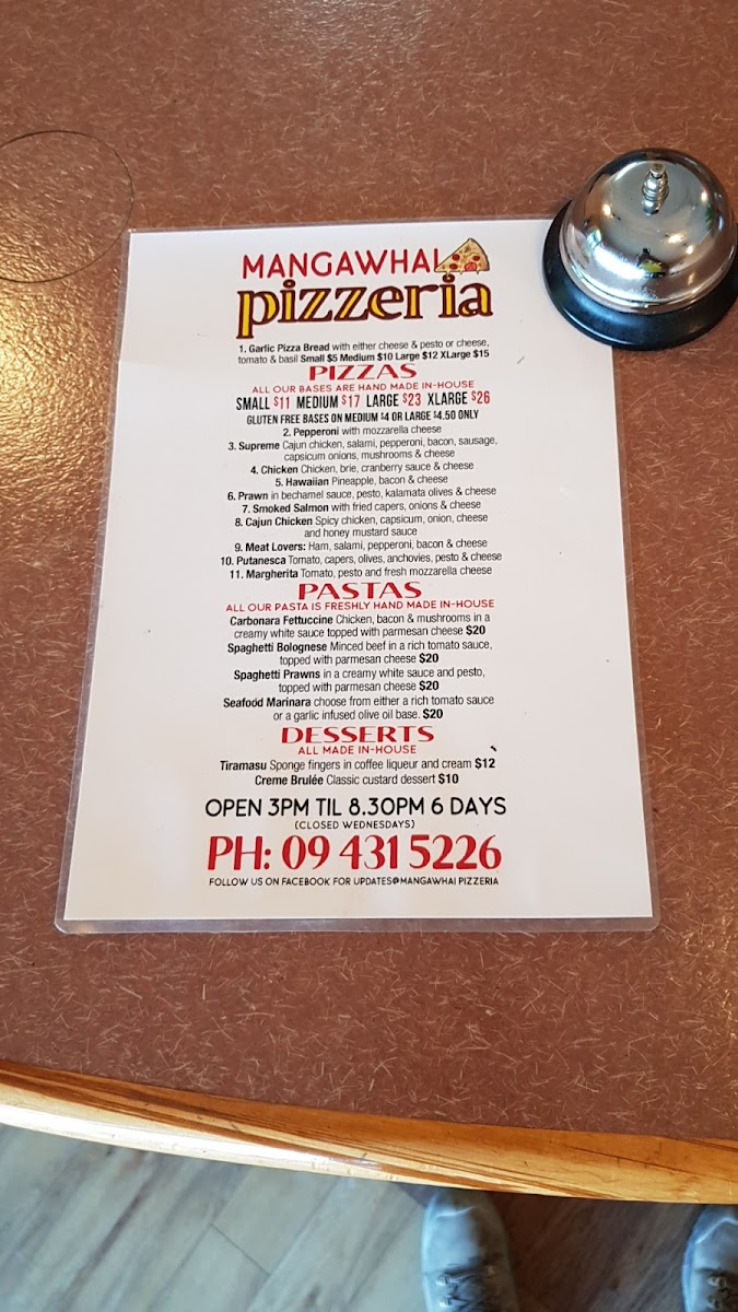 Mangawhai Pizzeria Photo Menu 4